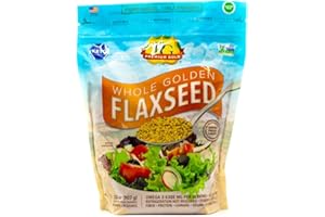Premium Gold | Whole Flax Seed | 2 lbs. | Gluten-Free, Non-GMO, Kosher, Raw Seeds, Excellent Source of Fiber, Source of Omega-3, Plant-Based Protein, No Preservatives, No Additives
