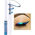 Corleone Glitter Liquid Eyeliner, Metallic Change Color Rainbow Eyeliner Gel MultiColor Highly Pigmented Waterproof Longer-Lasting Colorful Eye Liner Gift Kit for Women and Girls (A2)