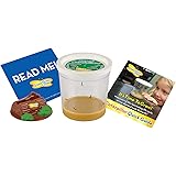 Insect Lore Cup of Caterpillars with Deluxe Chrysalis Station Live Habitat Kit Refill, Green