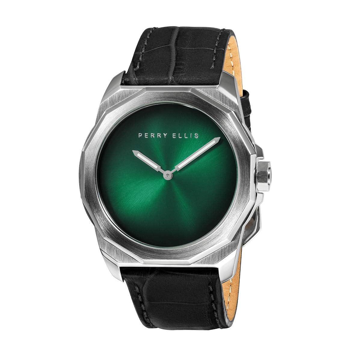Perry Ellis Decagon Fading Dial 10007-01 Men's Watch, Dial Color - Green, watch watch