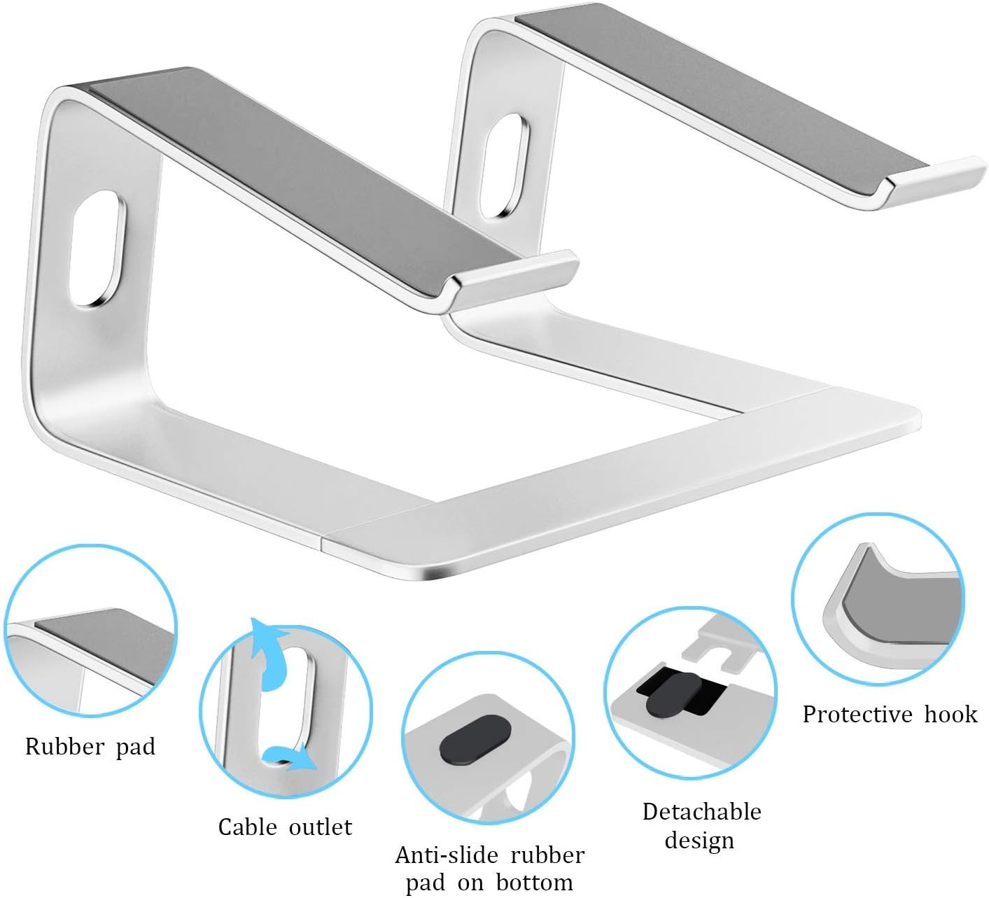 Orionstar Laptop Stand for Desk Aluminum Laptop Riser - Image 4
