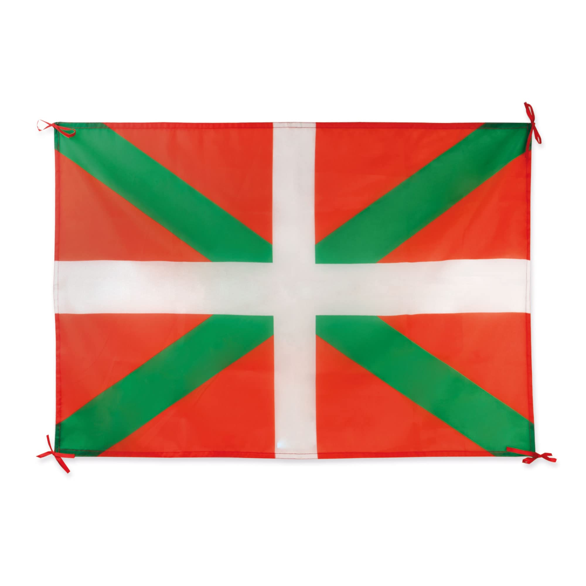 Basque Country Flag - Euskadi. Ikurriña flag in soft and resistant polyester with adjustment straps.