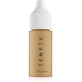 TEMPTU SilkSphere Airbrush Foundation: Long-Lasting Liquid Makeup, Medium to Full Coverage, 4-In-1 Formula Foundation, Primer, Concealer & Correcto, Luminous, Dewy Finish, Available in 18 Shades