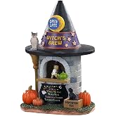 Lemax Spooky Town Witch's Brew Coffee Table Accent, #03506, 5.63-in | Coffee Booth Serves Toad Tea &amp; Espresso Elixir | Non-Electrical, 3.74 x 5.63 x 3.58 In | Halloween Village Display