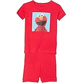 Sesame Street boys 2-piece Snug-fit Organic Cotton Pajama Set, Soft & Cute for Kids