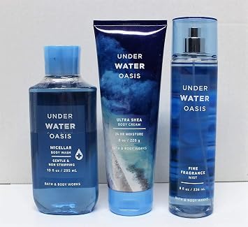 Bath And Body Works Underwater Oasis 2019 Edition Micellar Body Wash Fine Fragrance Mist And Ultra Shea Body Cream