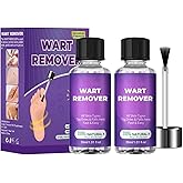 WELLRING Wart Remover, Fast-Acting Wart Liquid with Maximum Strength, Designed for Feet, Hand, and Body Warts, Safe for All Skin Types （2 Bottles）