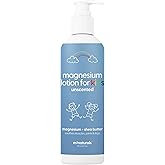 M3 Magnesium Lotion for Kids & Babies with Sensitive Skin | Unscented Formula Soothes Tired Legs, Supports Restful Night’s Sleep, Moisturizes & Hydrates Skin, 8 fl oz (237 mL)