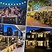 AveyLum Solar Lantern Warm White Outdoor String Lights 20 LEDs 16.4ft Waterproof Garden Fairy Lights for Yard Patio Path Christmas Halloween Wedding Lighting Decoration…