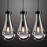 Joyunleo Modern Raindrop Pendant Light Set of