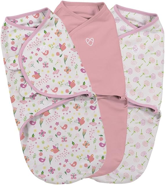 SwaddleMe Original Swaddle Bag, Small, Secret Garden, Pack of 3 Amazon.co.uk Baby
