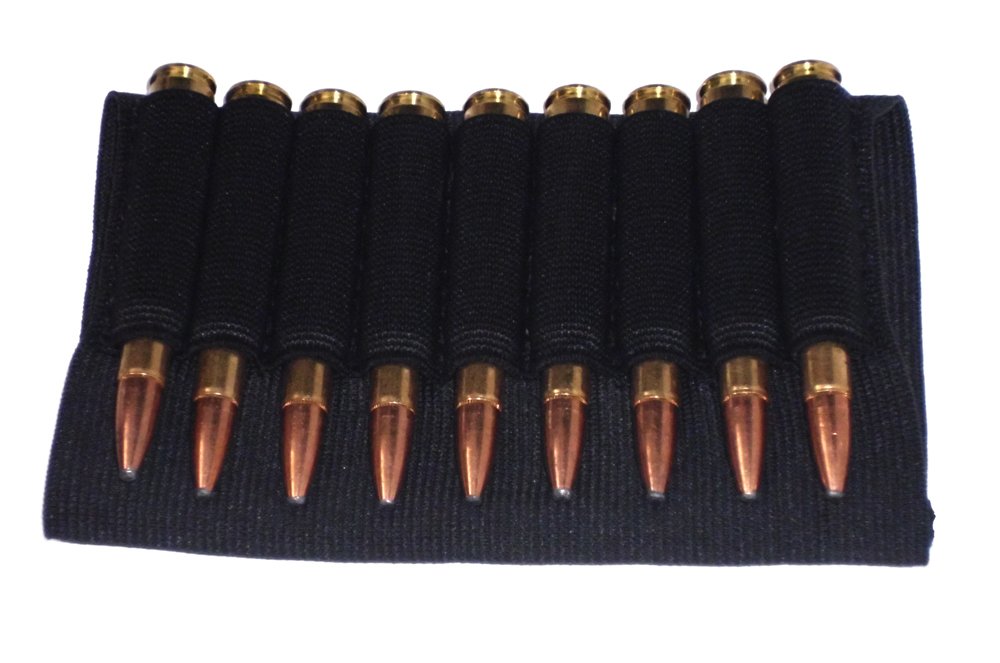 Rifle Buttstock Cartridge Holder,Black,BOOM-10014