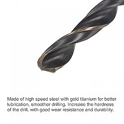 uxcell 2 Pcs High Speed Steel Hex Shank Twist Drill