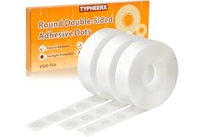 1500 Pcs Point Dots Balloon Glue Removable Adhesive Points Tape 3 Rolls Double Sided Dots Stickers for Wedding DIY Craft Birt