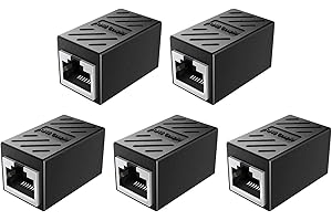 Ethernet Coupler RJ45 Coupler 8p8c Connector Ethernet Cable Extender Adapter for Cat7 Cat6 Cat5e Cat5 Connector in Line Coupl