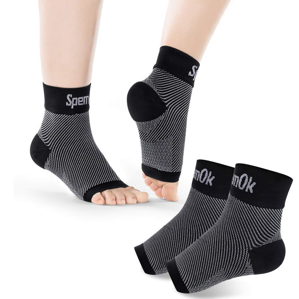 SpemOk Plantar Fasciitis Socks 2 Pairs with Arch Ankle