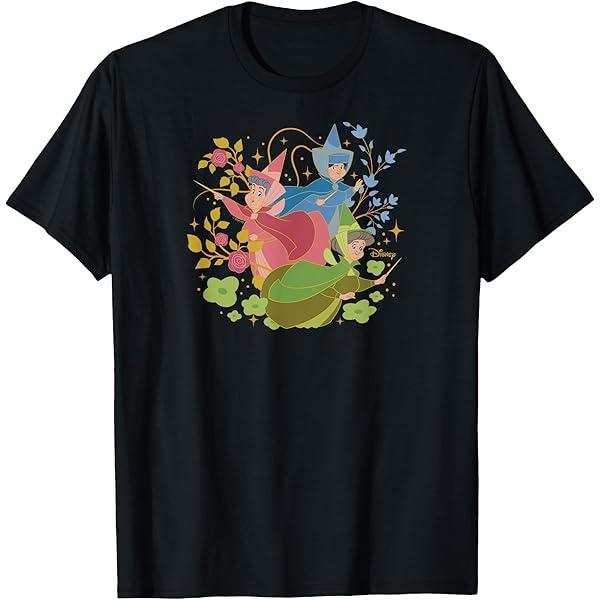 Amazon.com: Disney Sleeping Beauty Characters T-Shirt