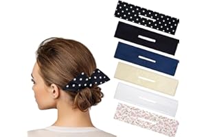 Walquicks 6Pcs Deft Bun Hair Bun Maker,Flexible Donut Twister, Lazy Hair Curler, Fashion Twist Bands,for Long, Curly, Straigh