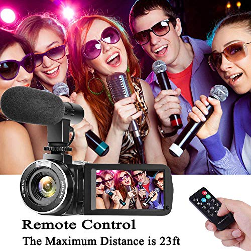 3 Camcorder+Vlogging+Microphone+Rotatable+Time+Lapse