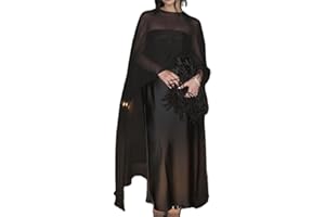 Chiffon Cape for Women Sheer Mesh Shawl Wraps Tulle Bridal Flowy Capelets for Evening Dress Crop Cover Up Poncho