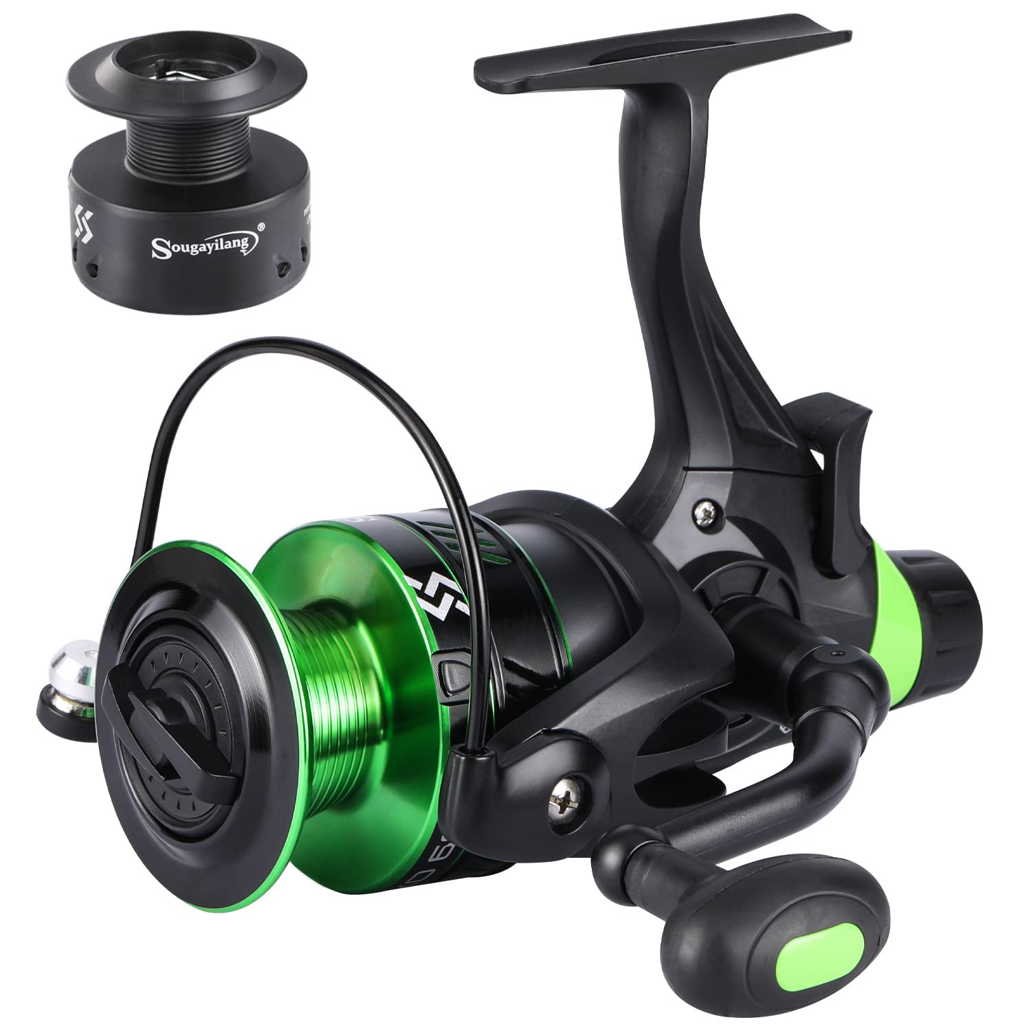 Sougayilang Fishing Reels Carp Fishing Reel 13+1BB Spinning Reels, Smooth, Powerful Fishing Reel, Carp Reel with Spare Spool-KO20