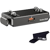 Insta360 X6/X5/X4 Air Quick Release Mount(New Version),48% thinner, Completely Invisible While Shooting, 1/4" mounting Point, Compatible with Standard tripods and Accessories