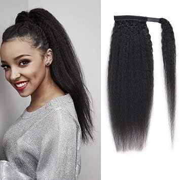 Amazon Com Entranced Styles Human Hair Ponytail Extension Wrap