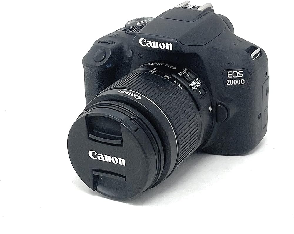 Canon EOS 2000D DSLR Camera with EF-S 18-55mm IS II Lens - Black