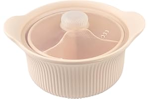 Silicone Microwave Steamers, Food-Grade Microwave Rice Cooker with Handle, Lid, Basket for Vegetables/Fish/Baby Food