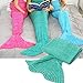 Pretty Handy Mermaid Tail Blanket,Crochet Mermaid Blanket for Adult and Children Knitted Mermaid Tail Fits All Seasons Sleeping Blankets Sofa Air Conditioning Blanket Sleeping Bags for Mother's Day