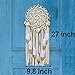 EasyBravo Large Boho Dream Catcher with Glitter Gold Feather Macrame Wall Hanging for Vintage Wedding Home Decorations 27.6