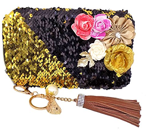 kabello glitter hand bag, fancy hand bag for women and girls use, 15 grams, multicolor, pack of 1