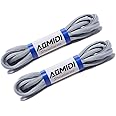 AOMIDI 2 Pair Shoelaces Oval Half Round 1/4" Shoes Lace for Sneakers and Casual shoes Shoelaces Replacements