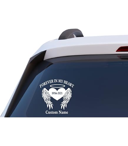 Custom Vinyl Car Decal Custom Memorial Car Sticker Decal - RIP In ...