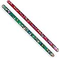 Glitter Wand, Magic Wonder Tube - for Kids, Teachers, Therapists, Sensory Room, Talking or Pointing Stick. Two 11" Wonder Wands (Pink, Green)