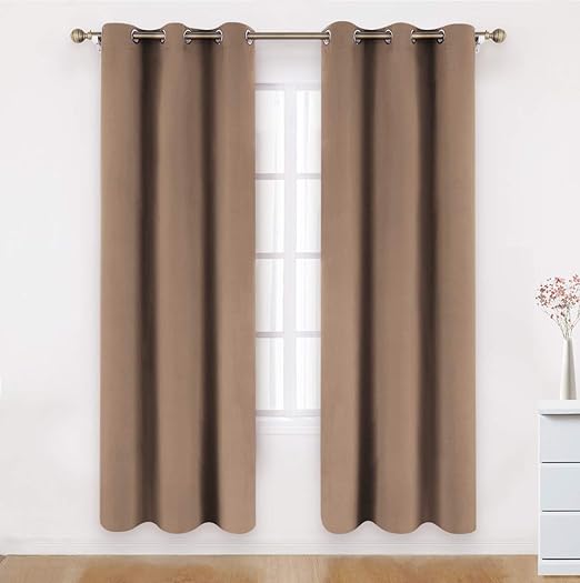 Amazon Com Bysure Cappuccino Blackout Curtains 42 X 84 Inches