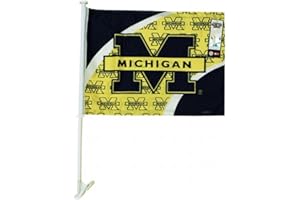 GAME DAY OUTFITTERS NCAA Michigan Wolverines Car Flag