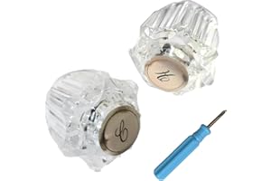 ULTROIAN Bathroom Faucet Handles,Bathtub Shower Knob Replacement, Hot and Cold Faucet Replacement Handles Compatible with Delta/Delex Faucets (with Screwdriver)