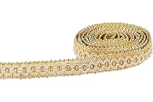 HedongHexi Gimp Braid Trim, 0.7 Inch / 10M(10.9 Yards) Fabric Trim, Upholstery Trim for Sewing Polyester Hand DIY Crafts Costume Home Decorative