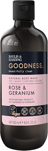 Baylis & Harding Goodness Rose & Geranium Body Wash 500 ml Pack of 3 view 2