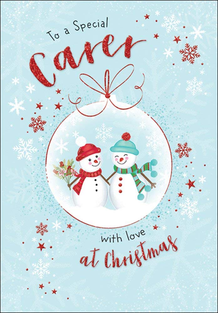 Piccadilly Greetings Traditional Christmas Card Carer - 7 x 5 inches,White