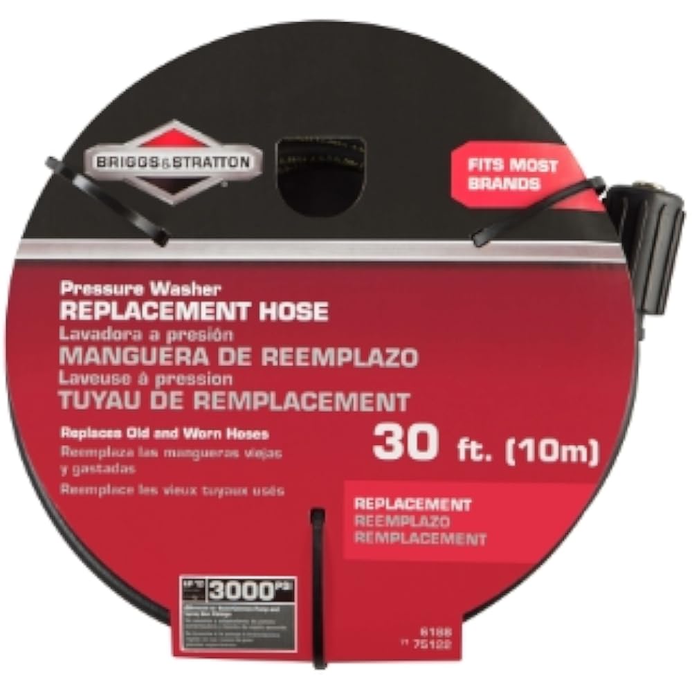 Briggs & Stratton 6188 Pressure Washer Replacement Hose, 30Feet Garden