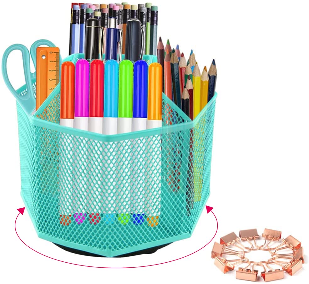 Rotating Pencil Holder Pen Holder for Desk 360 Degree Rotating Pen