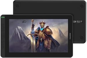 HUION KAMVAS 13 Drawing Tablet Graphic Pen Display Tilt Function Battery-Free Stylus 8192 Pen Pressure 13.3inch, Black