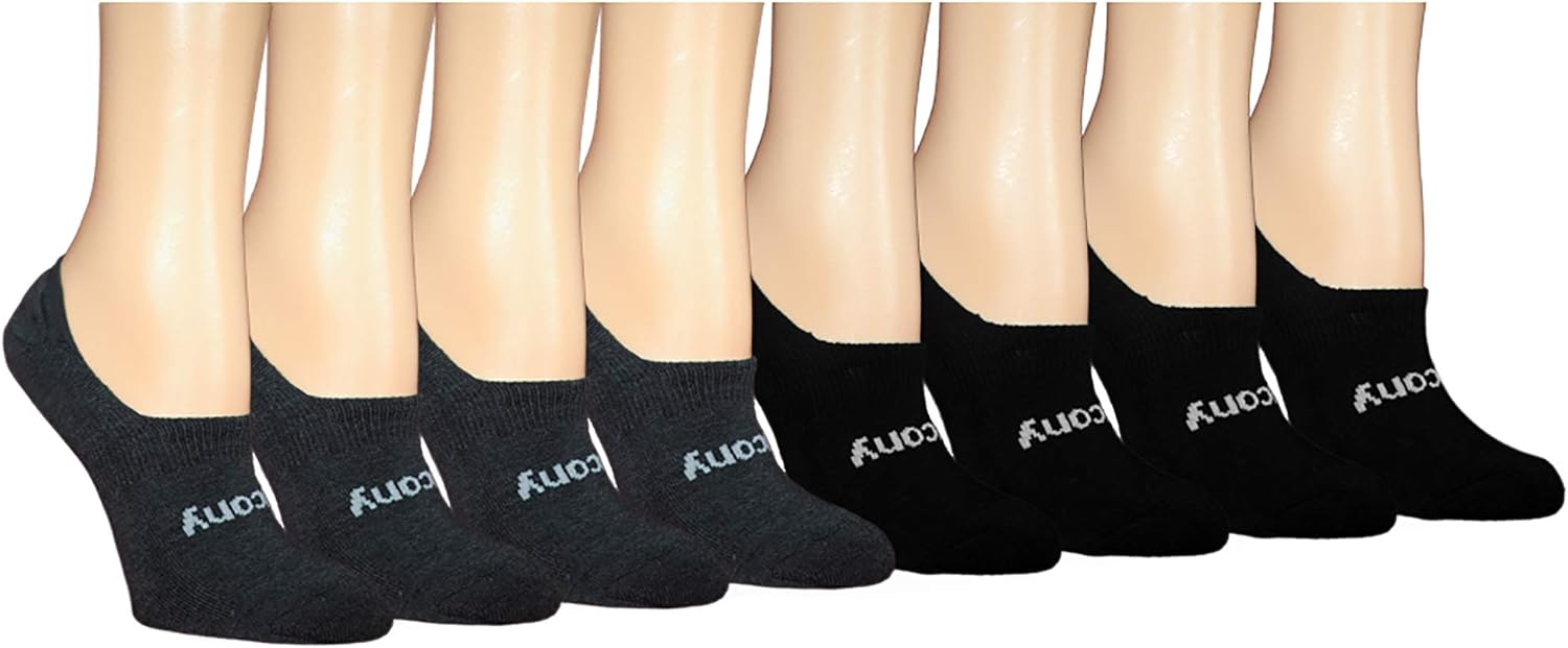 Saucony Women's 8-pair No Show Cushioned Invisible Liner Socks at  Women’s Clothing store