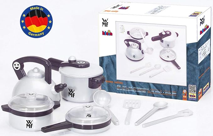 Coemo Matschküche Zubehör - Spielküche Garten - Theo Klein WMF Topf-Set