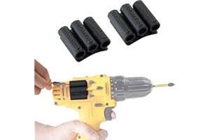 CNCSS Drill Bit Holder Tool Holster for DEWALT Milwaukee Pack of Two Carry up to Six Driver Bits on black