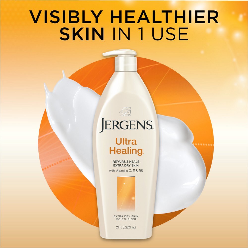 Jergens Ultra Healing Dry Skin Moisturizer, 32 Ounce Body Lotion, for