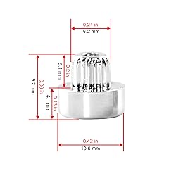 50pcs Wheel Rim Lip Rivets Nuts of 6.2mm/0.24in