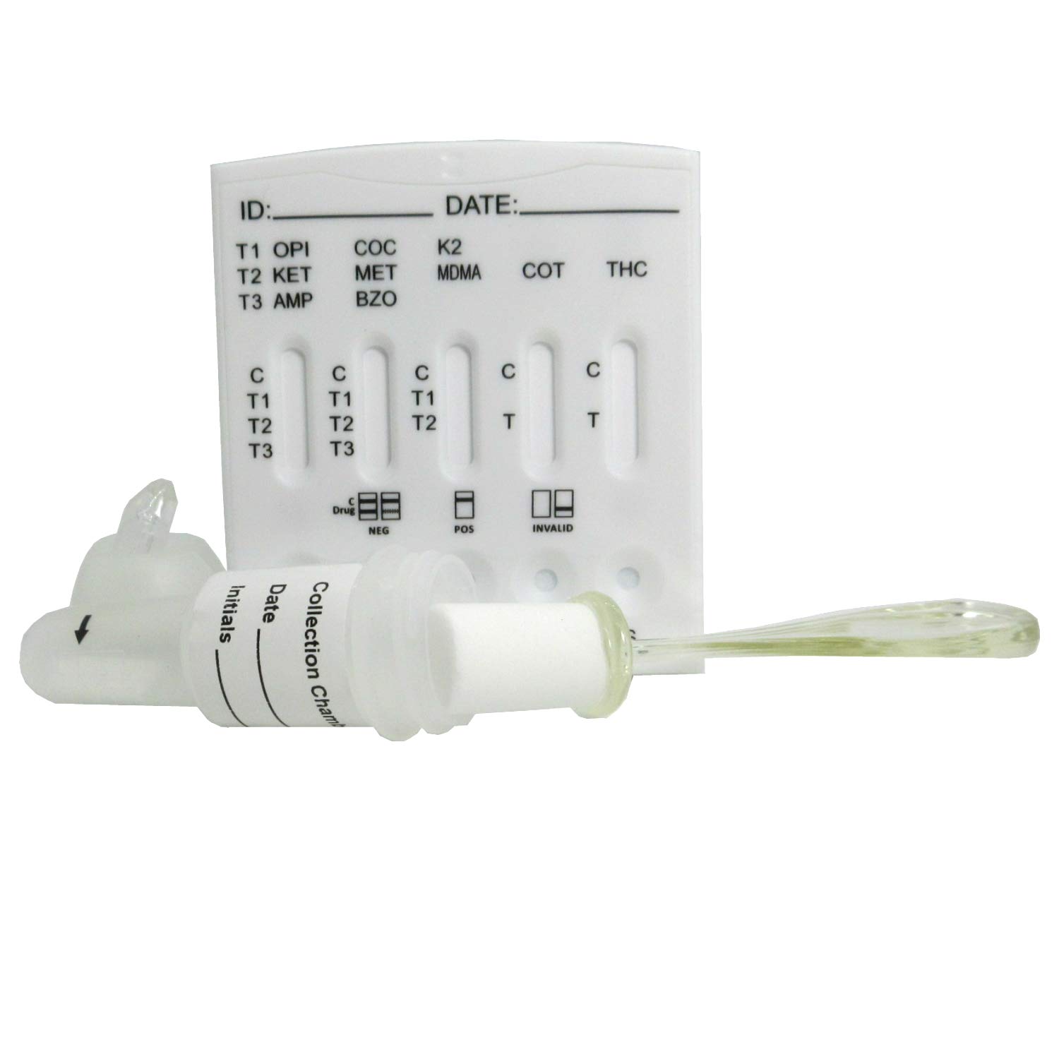 2 x 10in1 Drug Saliva Test Kits - Cannabis, Cocaine, Ketamine, Amphetamine, Methamphetamine, Benzodiazepines, K2, Cotinine, Opiates & MDMA